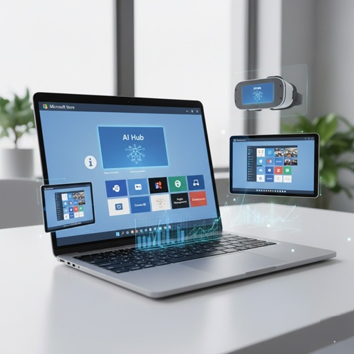 صورة توضيحية لتطبيقات Windows والمتجر